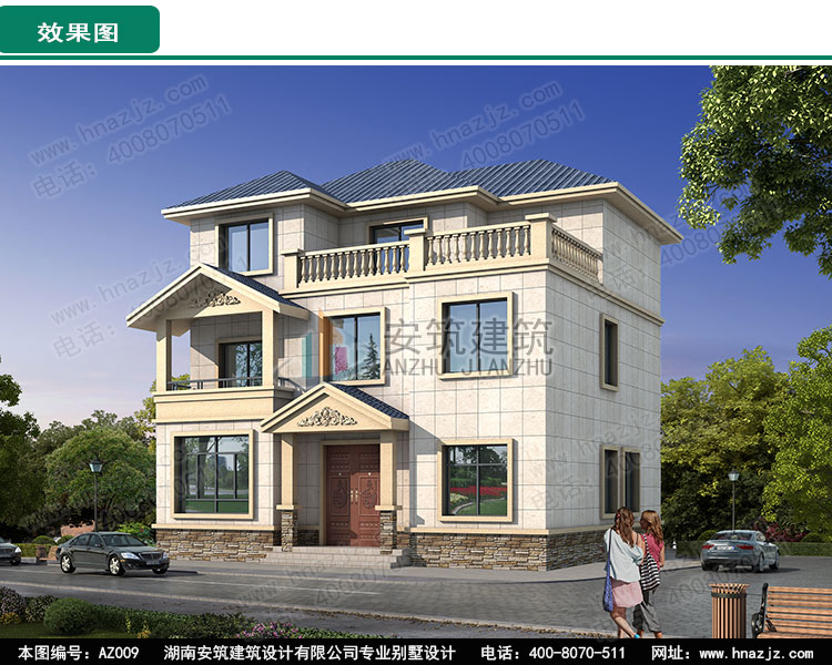 三层经典房屋设计图纸之家，带大露台的别墅户型图.jpg